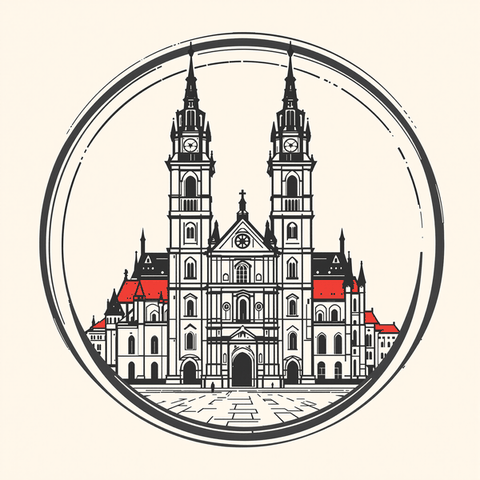 Illustration: Wahrzeichen von Fulda